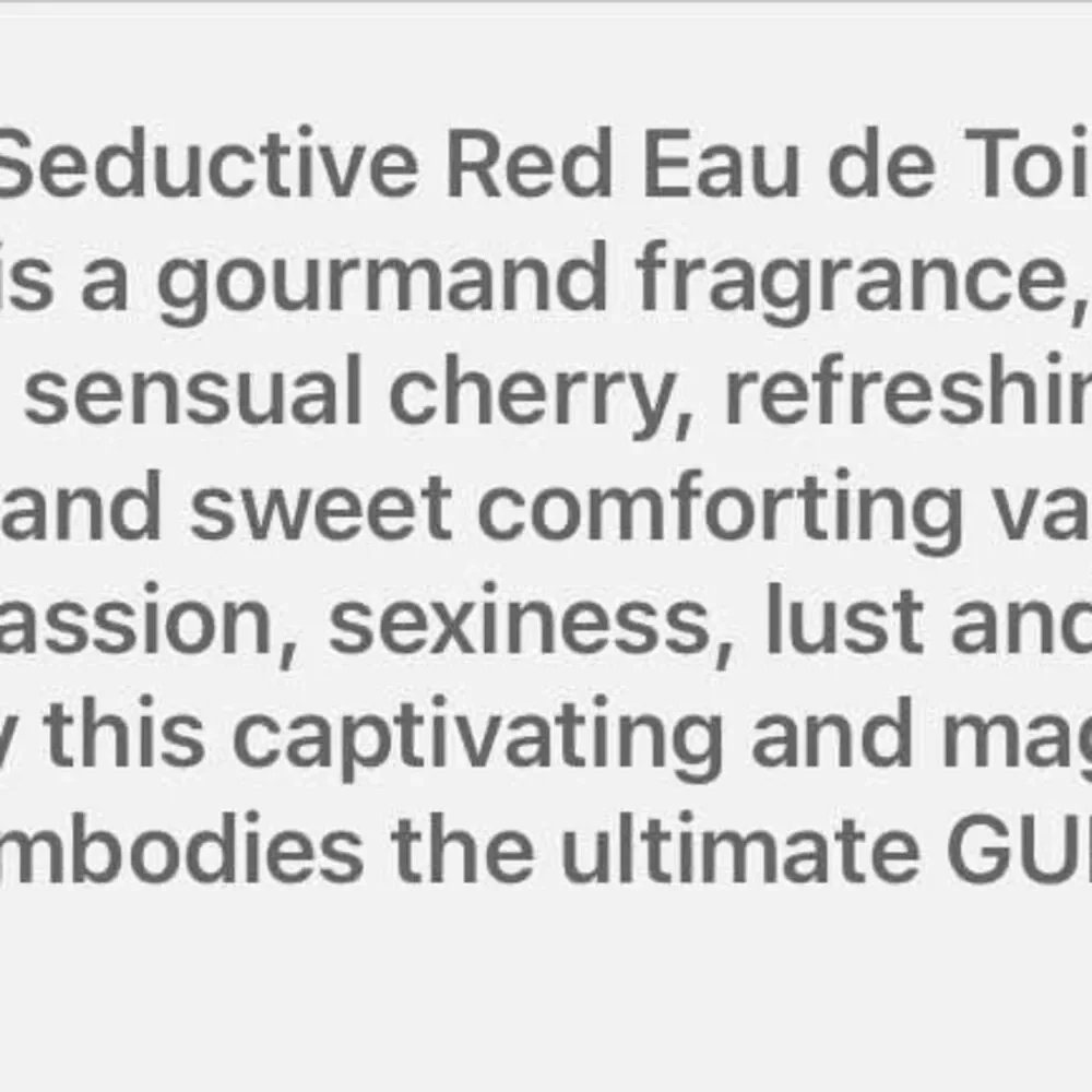 2.5 ounce bottle of Guess Seductive Red EDP